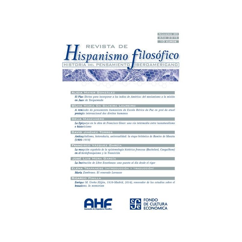 Revista de hispanismo filosófico Nº20 
